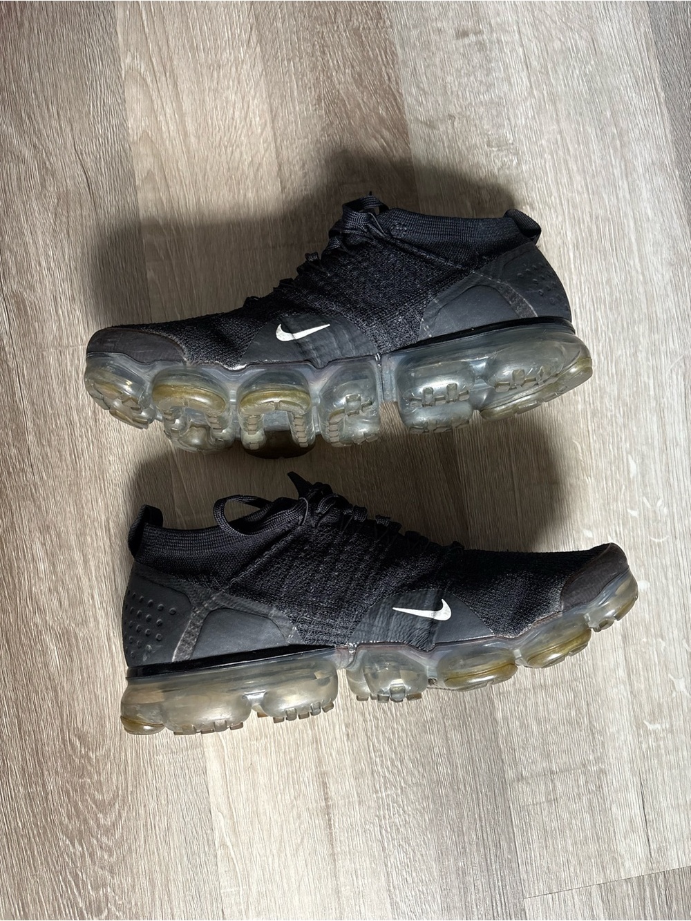 Nike VaporMax Flyknit Men's Sneakers Black - Picture 3 of 6